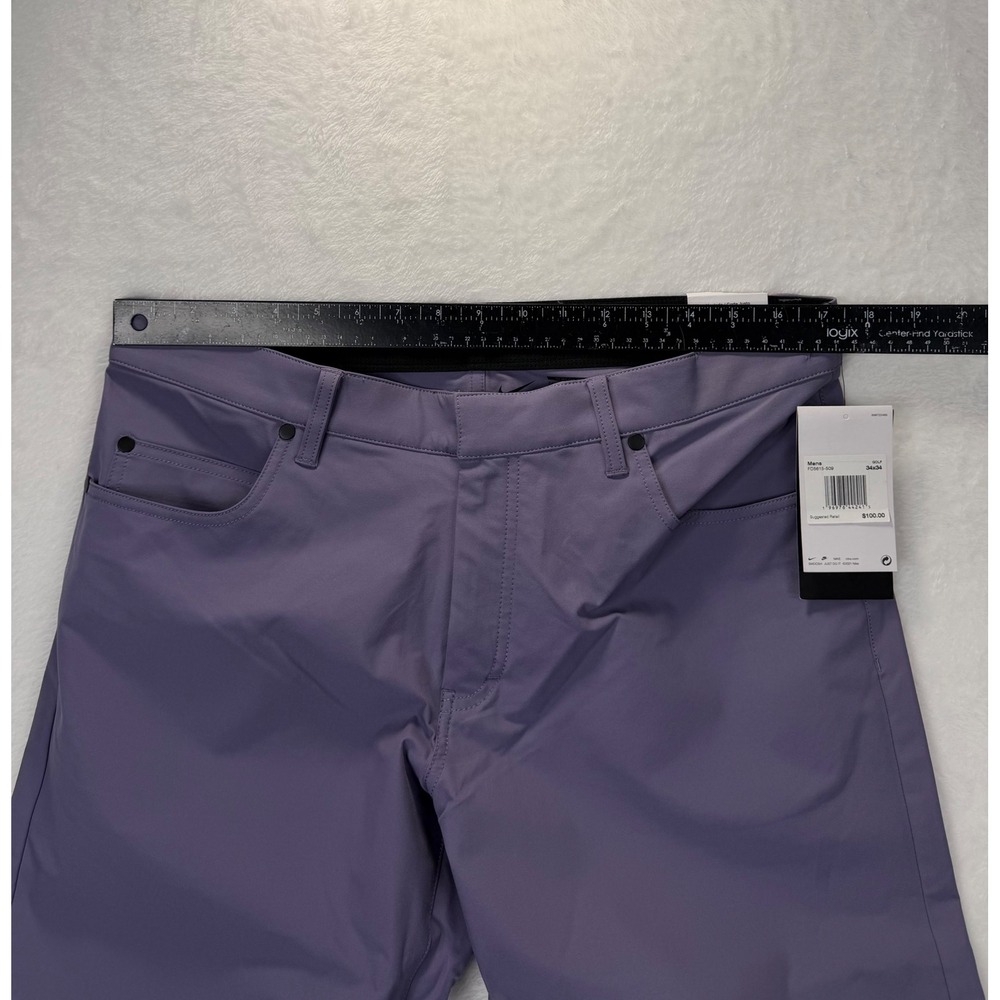 Nike Golf Dri-FIT Victory Slim Fit Pants Purple FD5615-509 Mens 34x34 - Picture 3 of 7